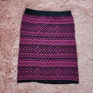 Hot pink pencil skirt